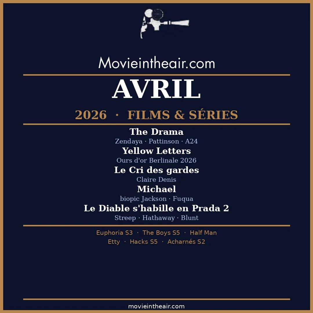 Фильмы и сериалы апреля 2026 от Movie in the Air
